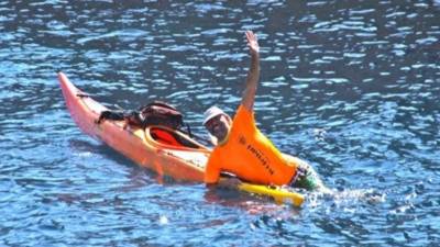 Alfred Milà, de 57 años, en una imagen de archivo en un kayak. Foto: Cedida