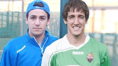 Marc y Edgar Badia comparten la pasión por el deporte. Intentan hacerse hueco en pádel y fútbol. Foto: DT