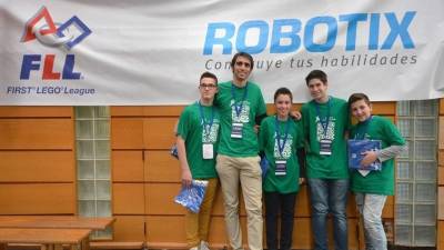 El equipo participó el pasado domingo en la final estatal del campeonato de robótica. Foto: DT