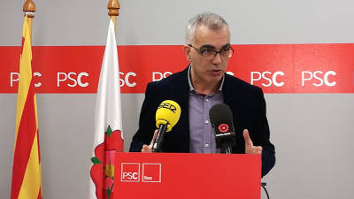 Martín, anunciando ayer su candidatura a primer secretario del PSC de Reus. FOTO: CEDIDA