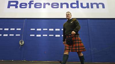 Escocia celebró el primer referéndum el 18 de septiembre de 2014, con resultado negativo. FOTO: ANDY RAIN/EFE