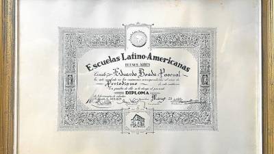 Diploma del curs de periodisme de les Escuelas Latino-Americanas del 1964. Foto: Arxiu Casa Boada