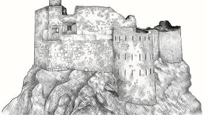 Castell de Móra. Il·lustració: Maria Padilla