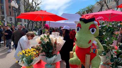 La mascota de una parada de Tarragona. Foto: Pere Ferré