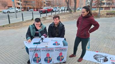 La rueda de prensa donde se ha explicado la problemática. Foto: Norián Muñoz