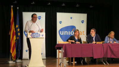 El secretari general d'Unió, Ramon Espadaler, durant el consell nacional d'Unió celebrat el passat mes de novembre