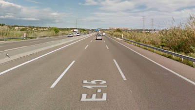 L'accident ha tingut lloc a l'AP-7 a l'alçada de Constantí. Foto: Google Maps