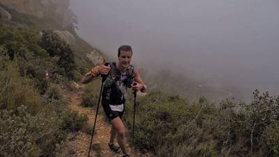 El finlandés del Trail Tarraco Kai Langel, durante la prueba de ayer, en la que reeditó triunfo. Foto: Jordi Santacana
