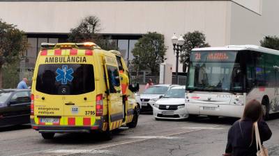 Los dos vehículos implicados en el accidente. Foto: Àngel Juanpere
