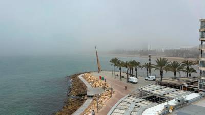 Niebla en Salou. Foto: MCG