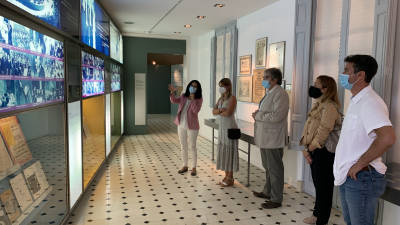 Un momento de la visita del jueves al Museu Pau Casals. FOTO: CEDIDA