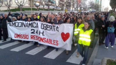 La marxa, a l'avinguda Francesc Macià. Foto: Eloi Tost
