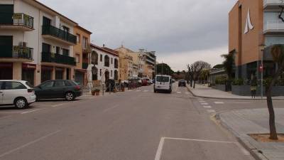 Estado actual de la Via Agusta de Altafulla, que será remodelada. Foto: Joan Boronat