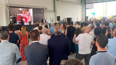 Dos momentos de la inauguración de las nuevas instalaciones. FOTOS: Cedidas