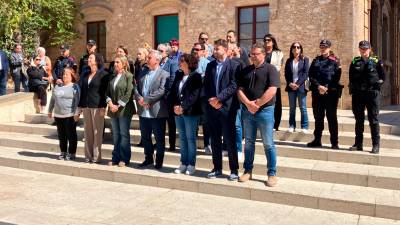 El minuto de silencio de este domingo en Calafell.