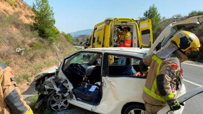 El coche estampado. Foto: DT