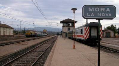 L’estació de Móra la Nova. Foto: Ajuntament de Móra la Nova