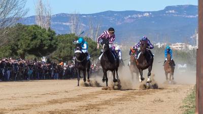 Los caballos superan los 60 km/h en las carreras. Foto: Sílvia Amador