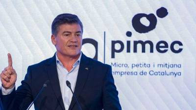El presidente de Pimec, Antoni Cañete. Foto: EFE