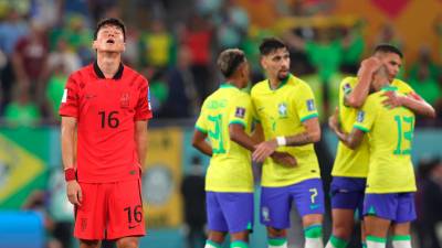 Corea del Sur no pudo hacer nada ante el show de Brasil. Foto: EFE