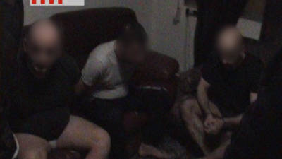 Imatge dels detinguts en l'operació policial. Foto: Mossos d'Esquadra