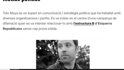 Captura de pantalla del web sobre els cartells dels Maragall creat per Tolo Moya. Foto: ACN