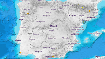 Mapa de los terremotos de los &uacute;ltimos 30 d&iacute;as.