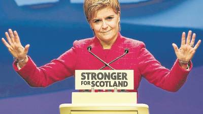 La ministra principal de Escocia, la independentista Nicola Sturgeon. FOTO: EFE