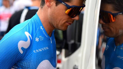 Edu Prades ha abandonado la Vuelta a Polonia después de sufrir una fractura de vértebra. FOTO: MOVISTAR TEAM