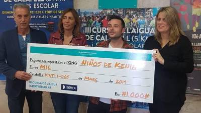 La Cursa de l'Aigua logr&oacute; 1.000 euros.