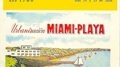 Portada del programa de fiestas de Miami Platja de 1960. FOTO: Colección alfons tejero