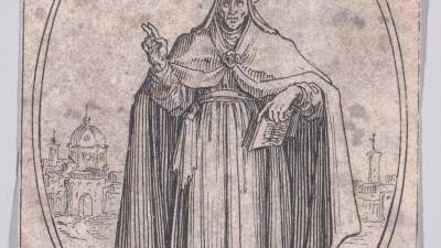 Sant Simplici, papa. Es tracta d’una il·lustració: Jacques Callot (1592–1635), ‘Les Images de Tous les Saincts et Saintes de l’Année’, edició d’Israël Henriet. Met Museum, Nova York.