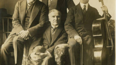 Pau casals, Fritz Kreisler,Harold Bauer y Walter J. Damrosch en &nbsp;1917.