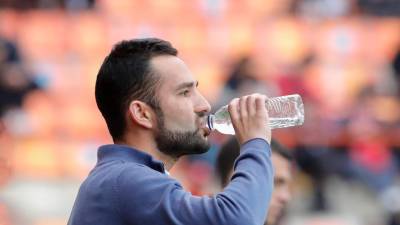 El técnico del Nàstic, Dani Vidal, tiene una puntuación de 1,79 puntos por partido. Foto: Pere Ferré