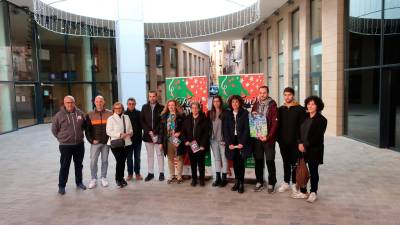 Representants de les diverses entitats ahir, a la presentació del programa de Nadal de Valls. Foto: R. Urgell
