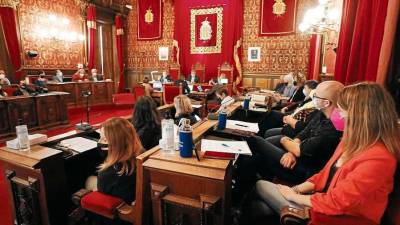 Imagen de archivo de un pleno en el Ajuntament de Tarragona. Foto: Dt