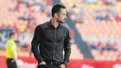 Dani Vidal, durante un partido esta temporada con el Nàstic. Foto: Fabián Accidres