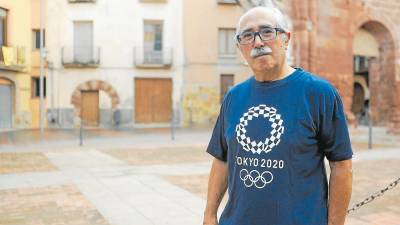 L’escriptor Salvador Balcells, a Alcover. Foto: Alba Mariné