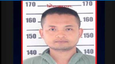 Imagen del presunto autor del tiroteo en Tailandia. Foto: Central Investigation Bureau