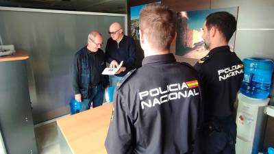 La Policía Nacional visitó las instalaciones para comprobar las capacidades.