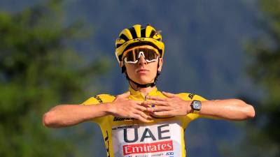 Pogacar ya suma tres Tour de Francia con solo 25 años. foto: efe