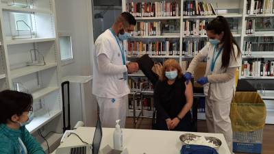 La campaña de vacunación contra la Covid-19 durante estos días en las Terres de l’Ebre. FOTO: ICS EBRE
