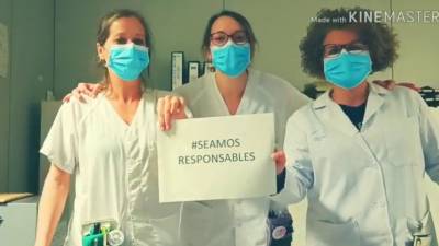 Captura del vídeo editado por los sanitarios del Hospital Joan XXIII. Foto: DT