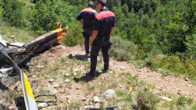 Imagen del accidente. Mossos d'Esquadra