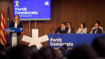 El Consell Nacional del PDeCAT ha aprobado hoy que sea el presidente de la Generalitat cesado, Carles Puigdemont. FOTO. EFE