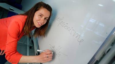 La candidata de En Comú Podem, Carla Aguilar, en una imagen de archivo. Fotografía: Pere Ferré