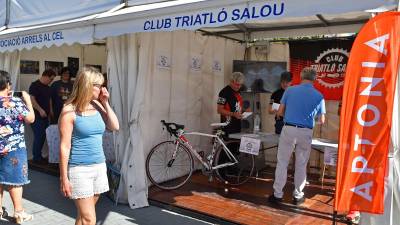 El Club Triatló Salou es una de las cuatro entidades de nueva creación que participa por primera vez en la Fira d'Entiats. Foto: Alfredo González