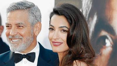 George Clooney y su esposa, Amal Clooney, en una imagen del pasado mes de junio. FOTO: efe