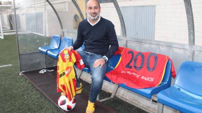 Iván Moreno se convertirá hoy en el entrenador del Vilafranca con más partidos oficiales FOTO: Lluís Montaner