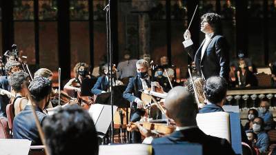 L’Orquestra Simfònica Camera Musicae en una actuació al Palau de la Música Catalana de Barcelona. FOTO: Facebook OCM